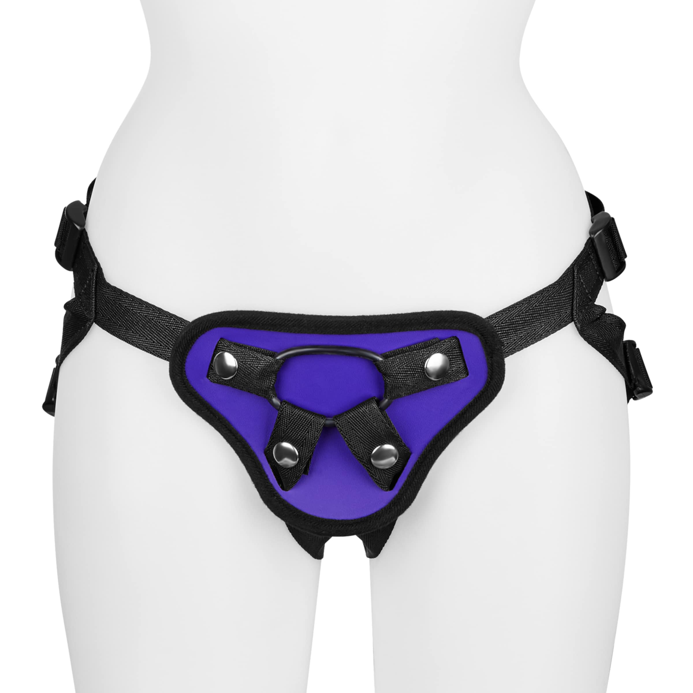 soft-strap-on-harness-4-onderdelen-Paars-Zwart-2