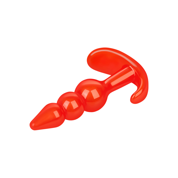 gode-anal-avec-structure-à-boule-9-cm-Rouge-6