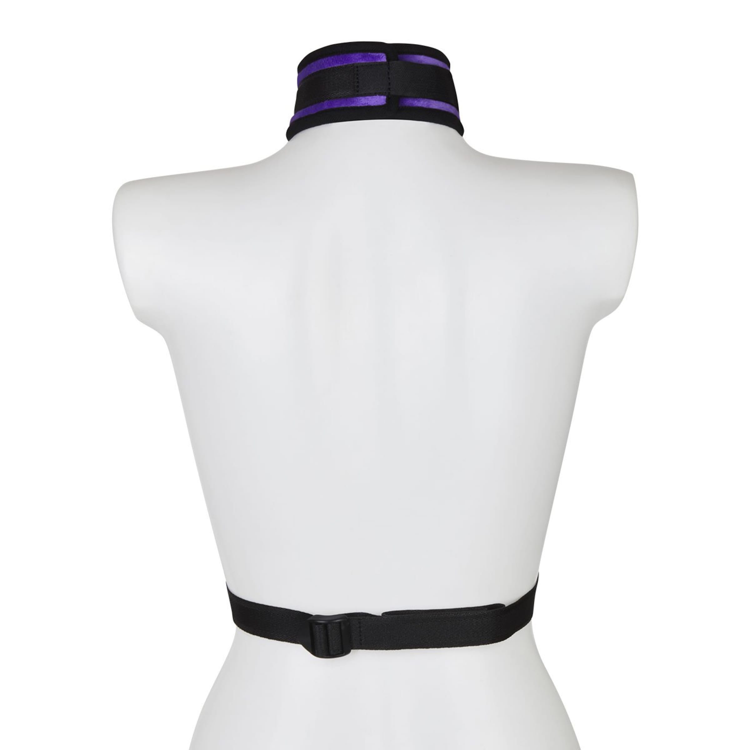 collar-with-cuffs-2-pièces-Noir-Violet-3