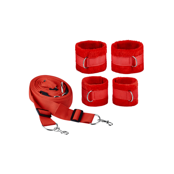 aantrekkelijke-bedbevestigingsset-3-stuks-Rood-1