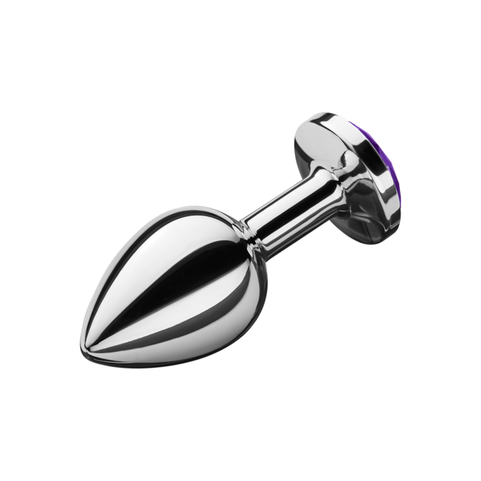 kleine-roestvrijstalen-buttplug-7-5-cm-Purper-Zilver-2