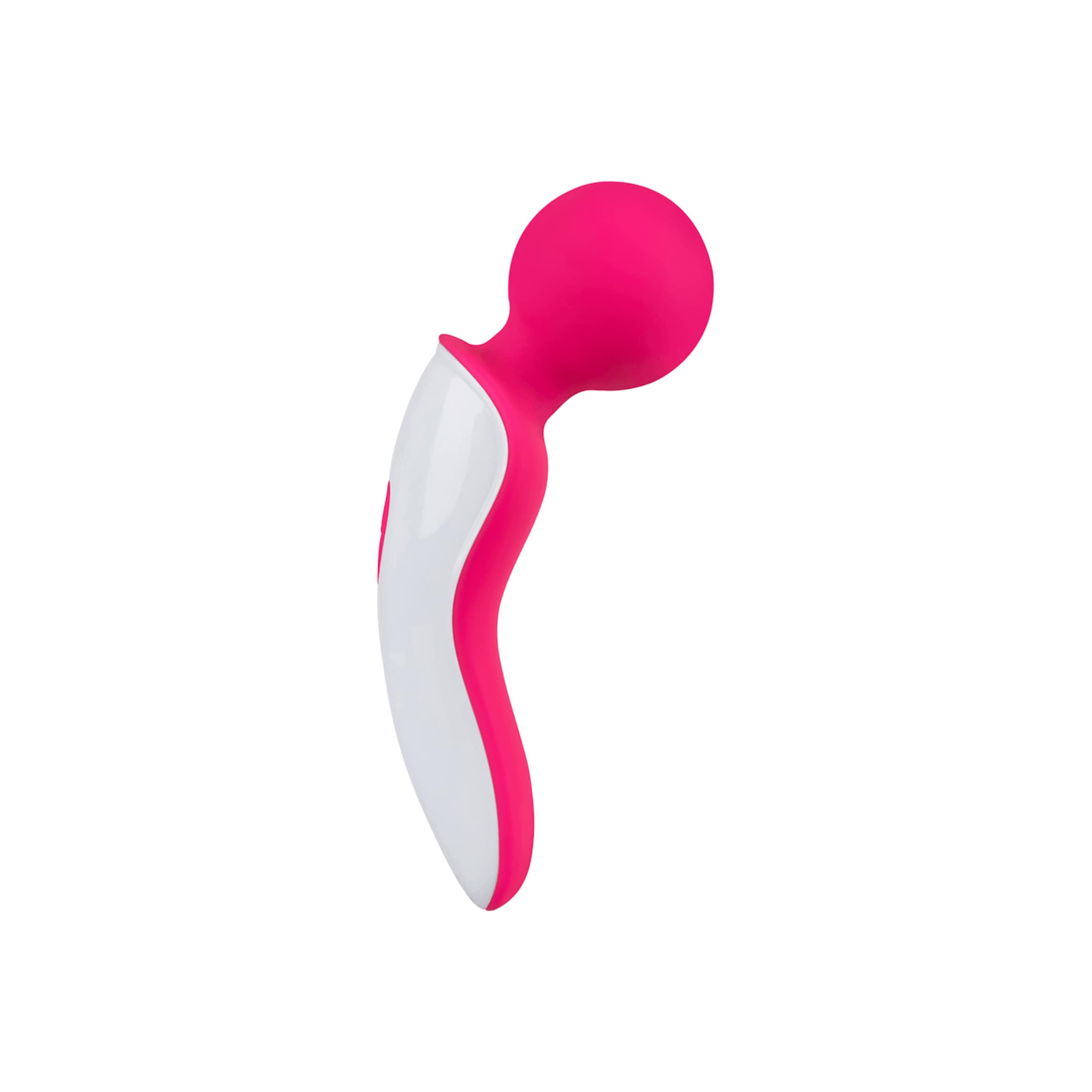krachtige-mini-massager-siliconen-14-cm-Neonroze-Wit-3