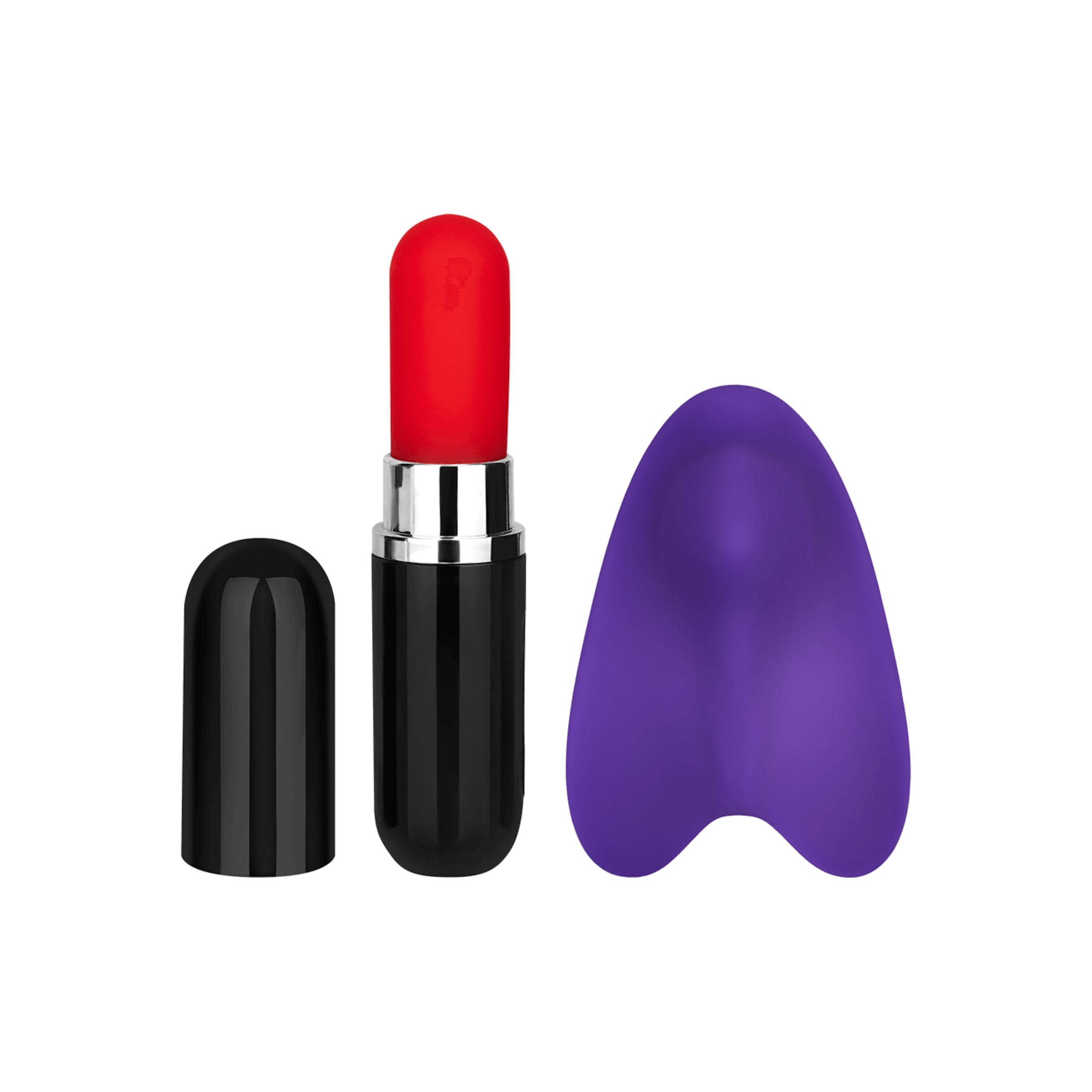 vibrateur[nbhy]-set-en-silicone-2-pièces-Noir-Violet-5