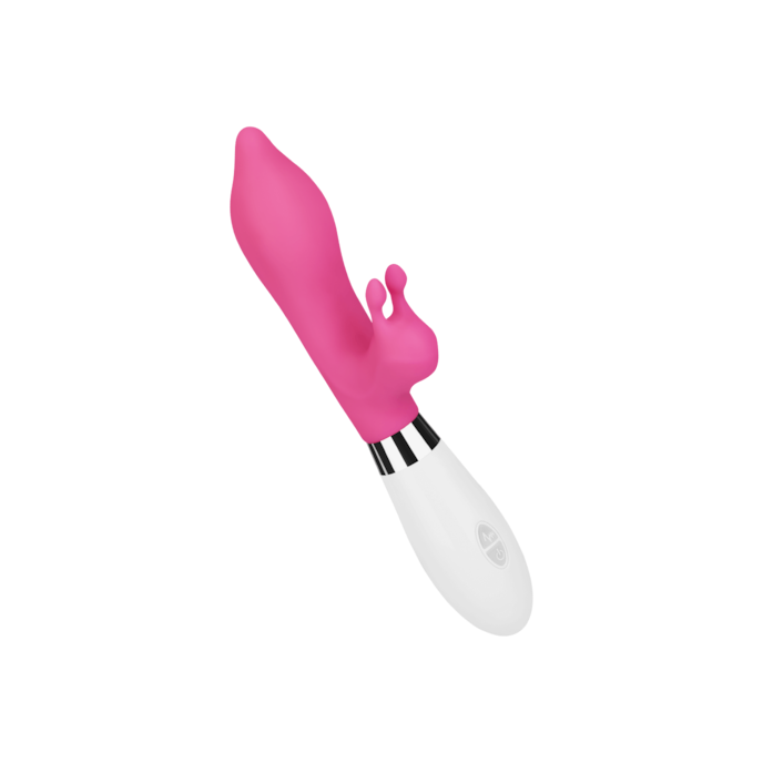 vibromasseur-rabbit-volumineux-21-cm-Blanc-Rose-1