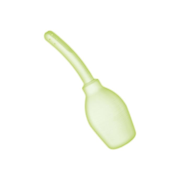 glow-in-the-dark---anal-douche-Neongeel-Wit-1