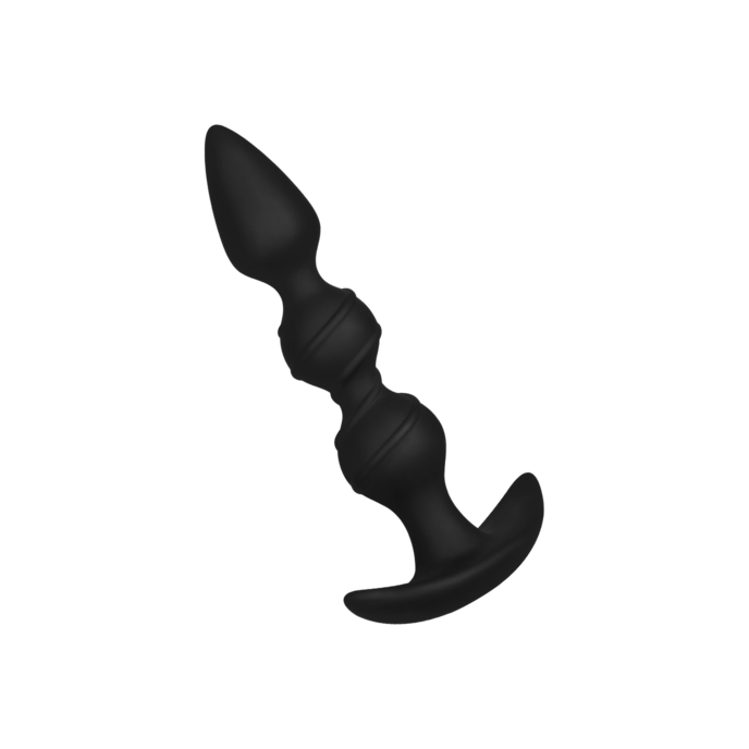 gode-anal-structuré-en-silicone-16-5-cm-Noir-1