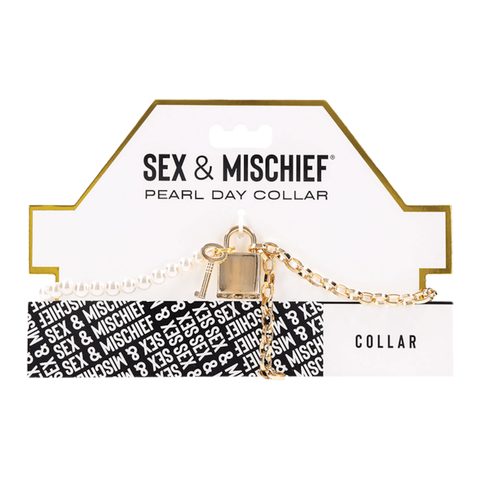 sex-and-mischief---pearl-day-collar-Goud-Wit-6