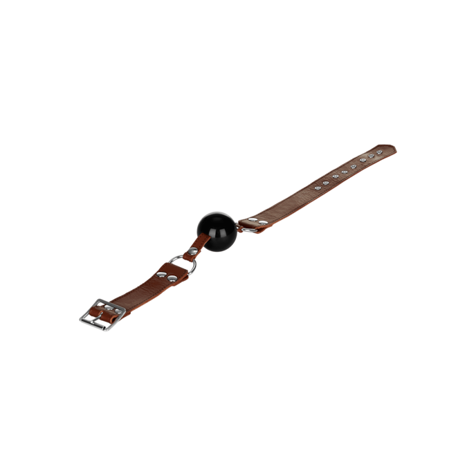 bâillon-avec-balle-Brun-Noir-5