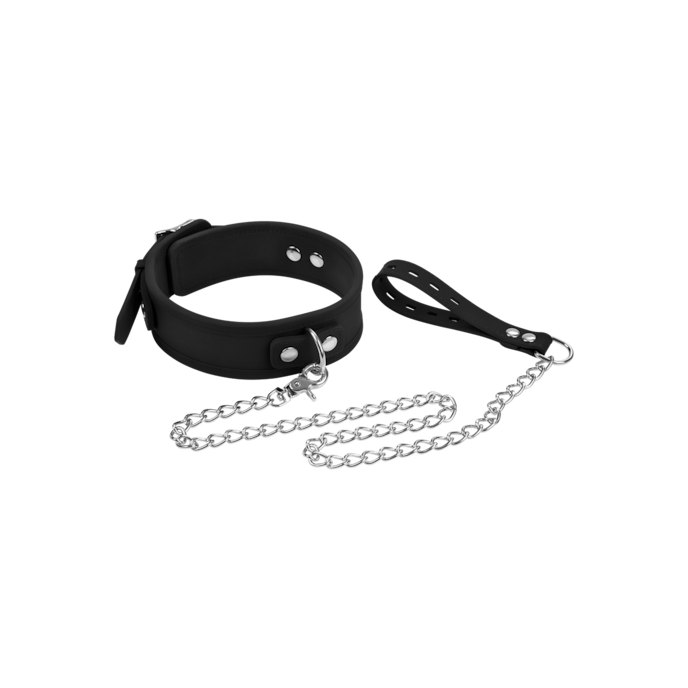 entrave-de-cou-étroite-avec-laisse-Noir-2