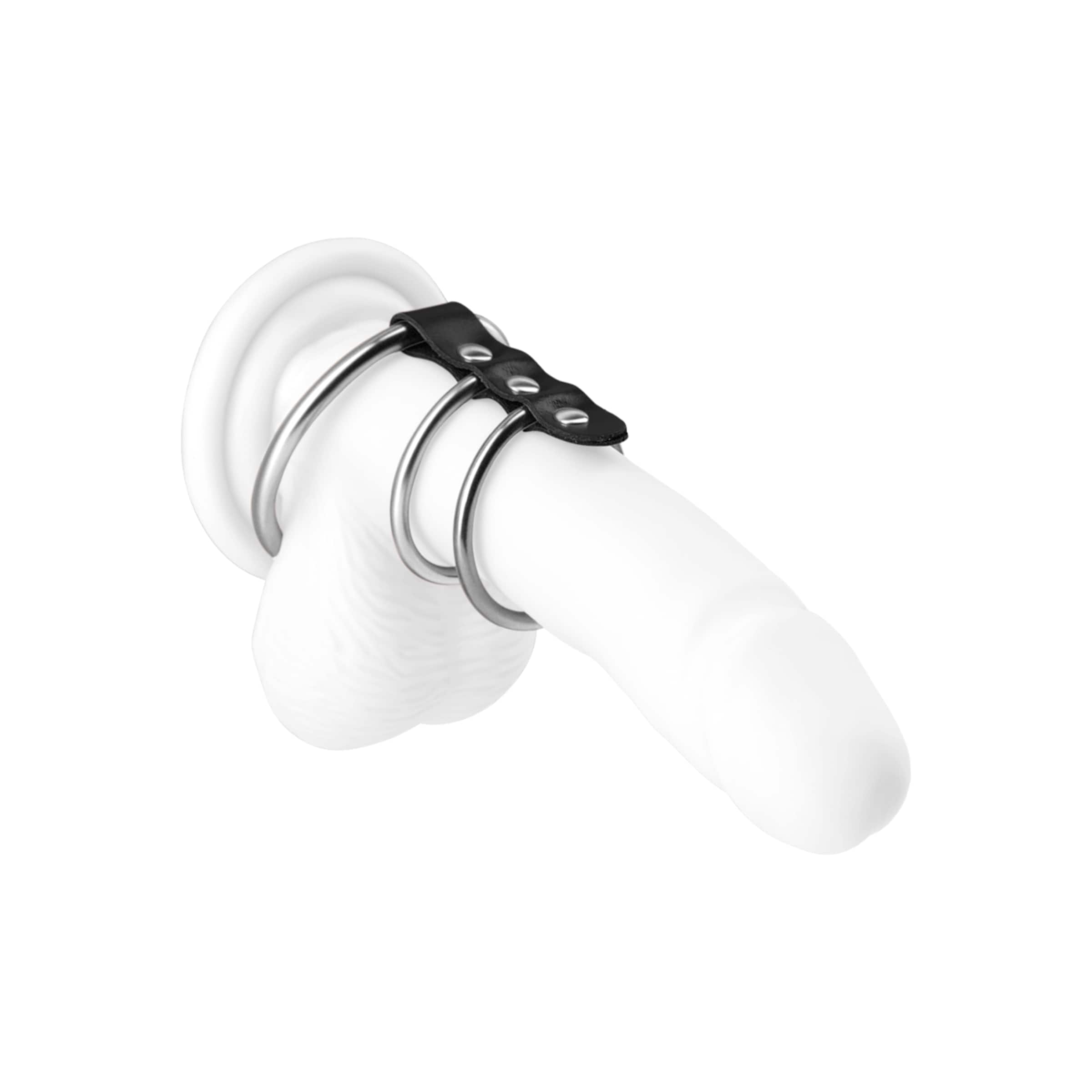 manchette-pénienne-avec-anneaux-4---5-5-cm-Argent-Noir-2