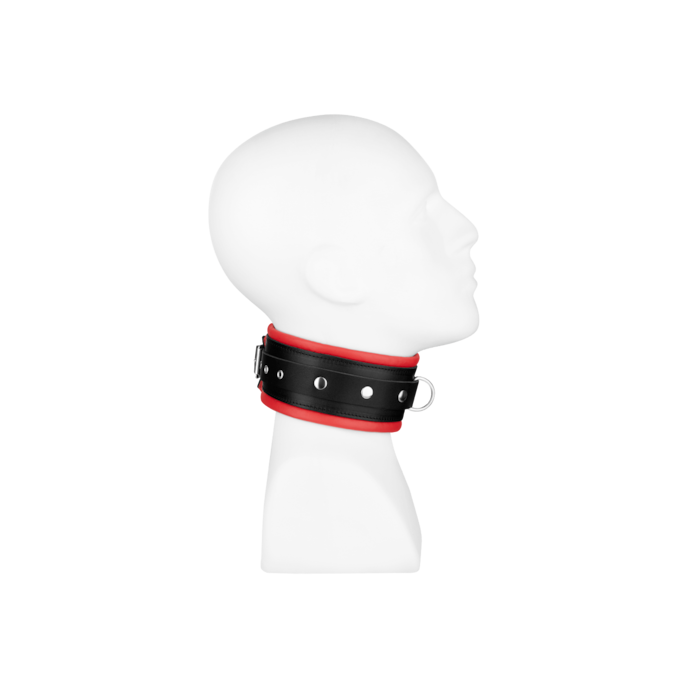 collier-rembourré-s/m-Noir-Rouge-2