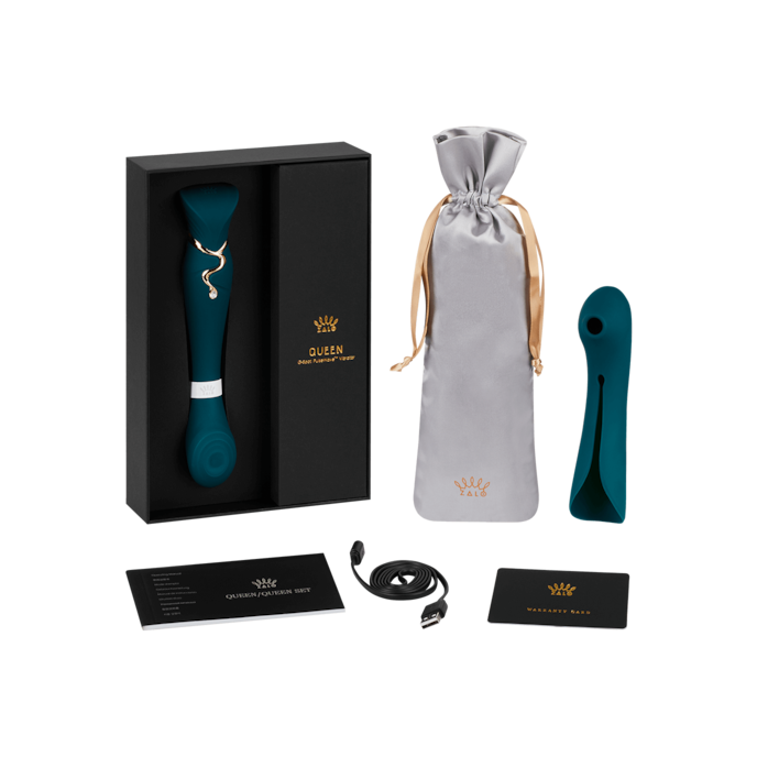 queen-pulswave-vibrator-23-cm-Bleu-Or-1