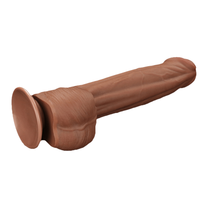sliding-skin-dildo-29-cm-Brun naturel moyen-3
