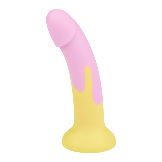 gode-point-g-avec-base-à-ventouse-18-cm-Jaune-Rose-2