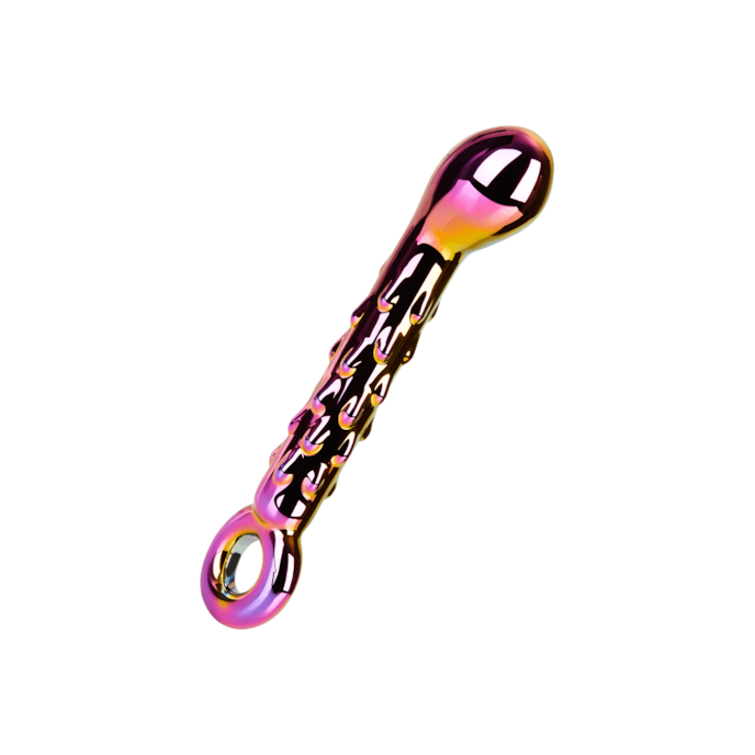 gode-en-verre-avec-boutons-18-cm-Multicolore-1