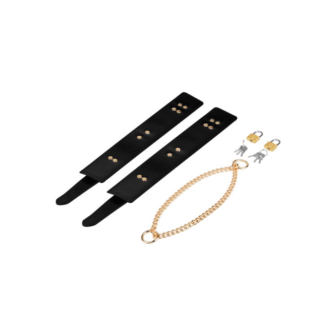 luxueuze-boeien-met-ketting-Goud-Zwart-4