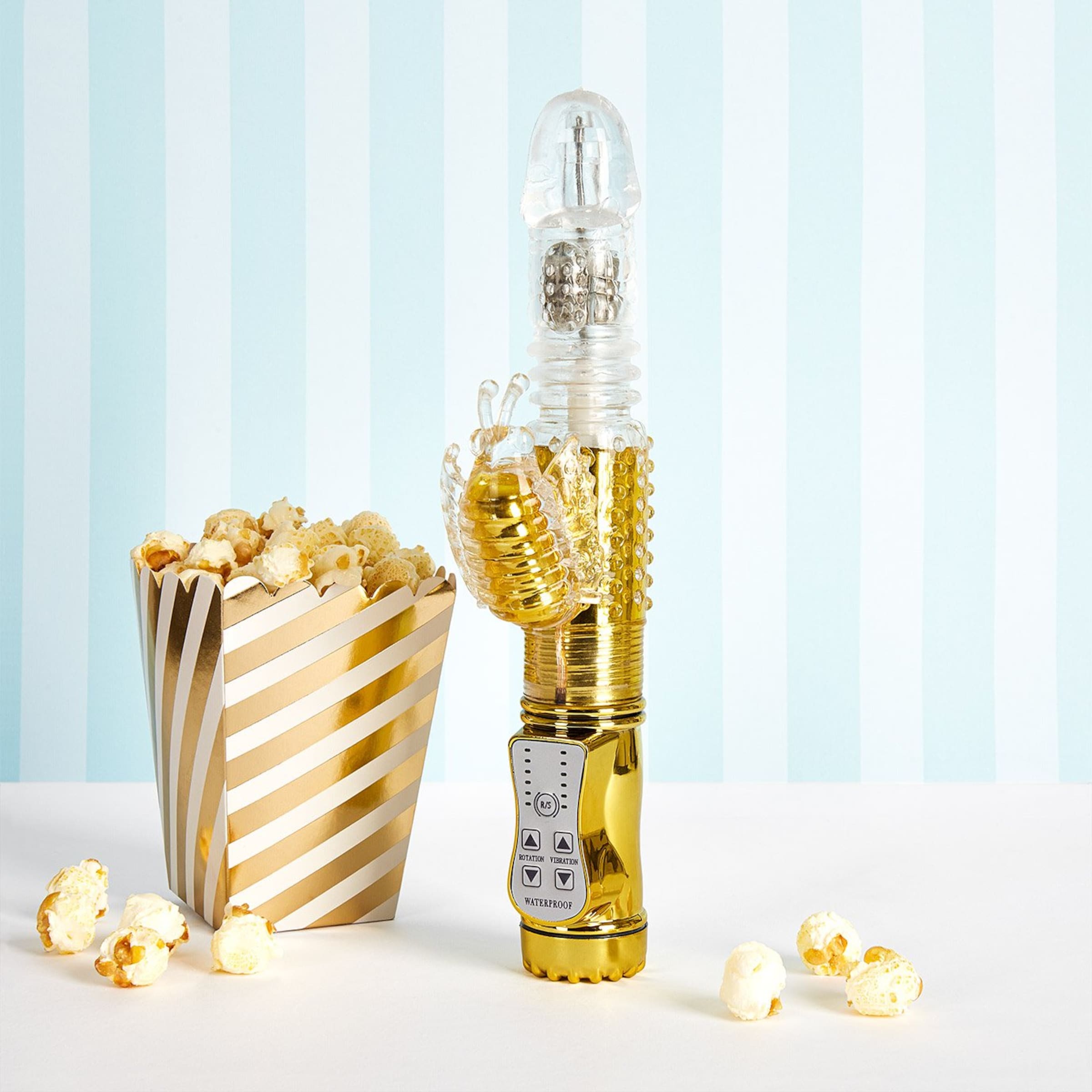 stoßender-perlen-hy]vibrator-26-cm-Gold-Transparent-2