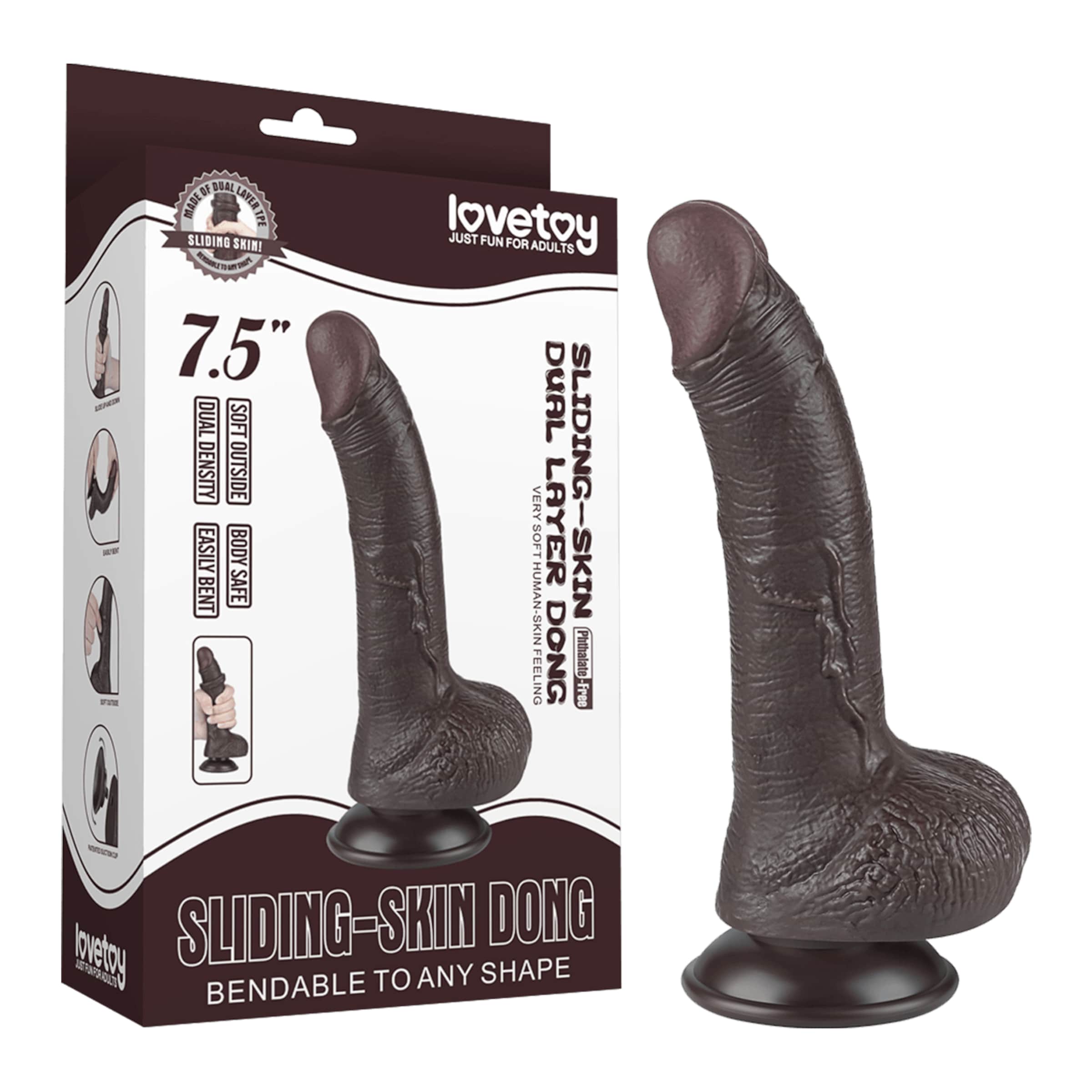 sliding-skin-dong-19-5-cm-Natuurlijk donker-3