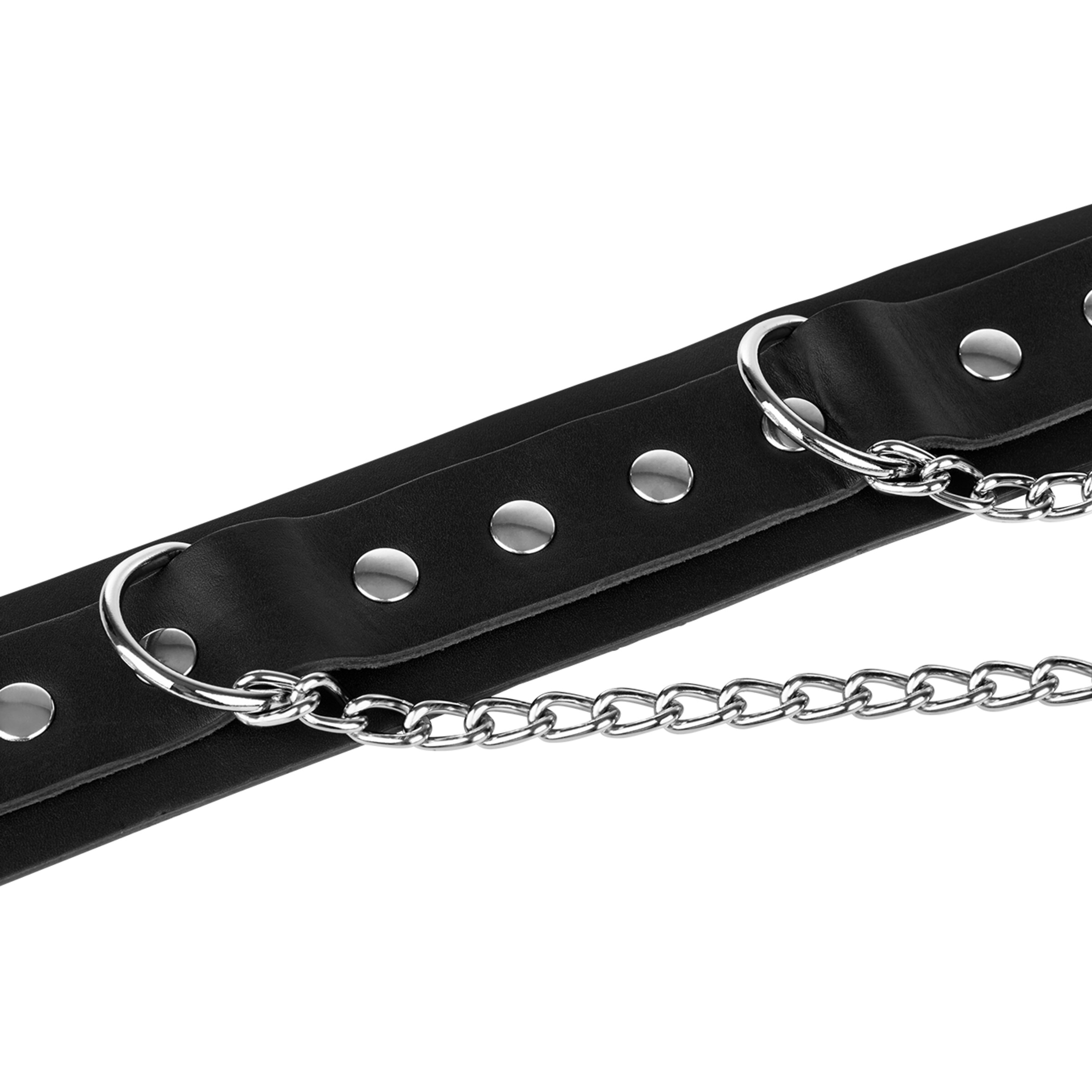 oberschenkel-hals-fessel-Schwarz-Silber-3