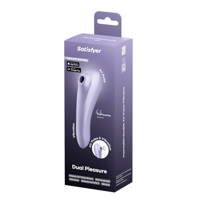 Druckwellenvibrator Satisfyer 'Dual Pleasure Connect App', Vibrator + Druckwellen Lila online kaufen Druckwellenvibrator Satisfyer 'Dual Pleasure Connect App', Vibrator + Druckwellen Lila online kaufen