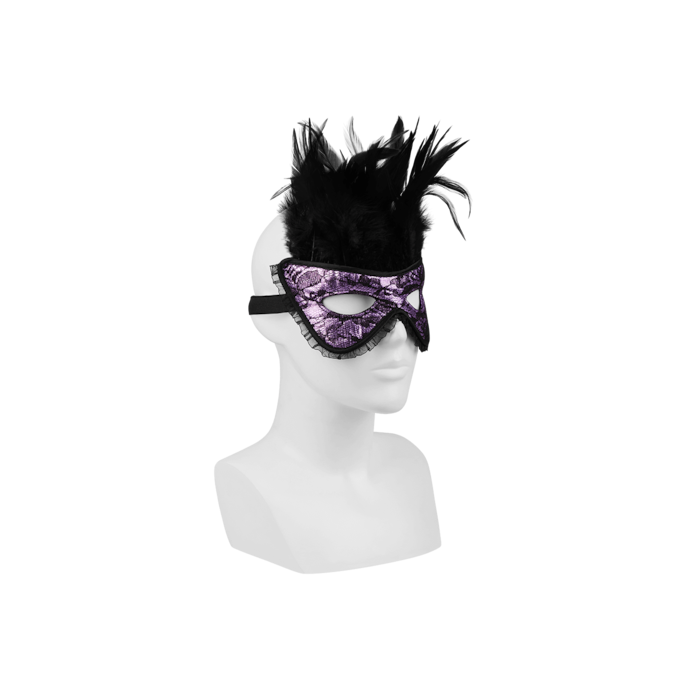 masque-séduisant-avec-plumes-Noir-Violet-2