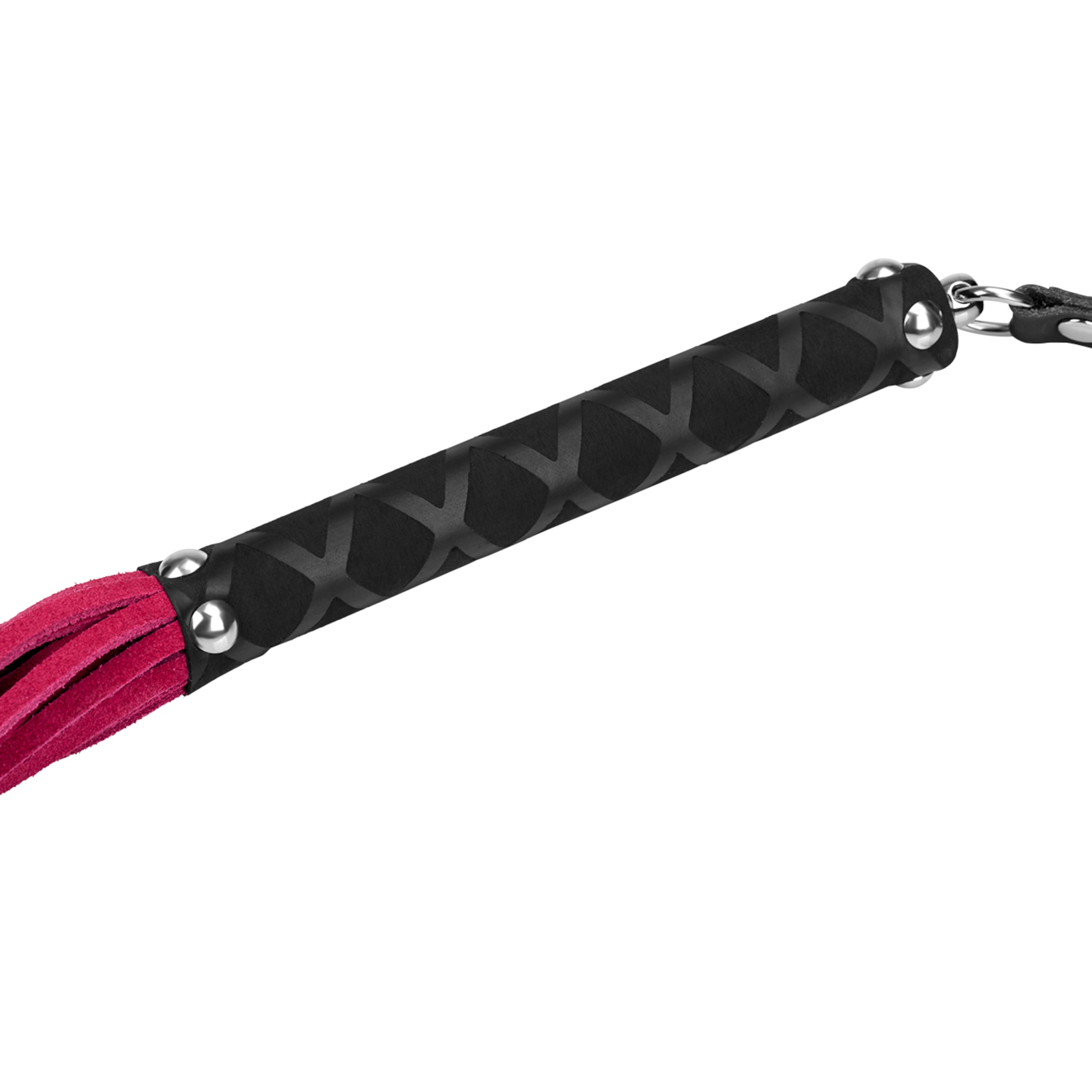 zweep-met-suède-riemen-Violet-Zwart-4