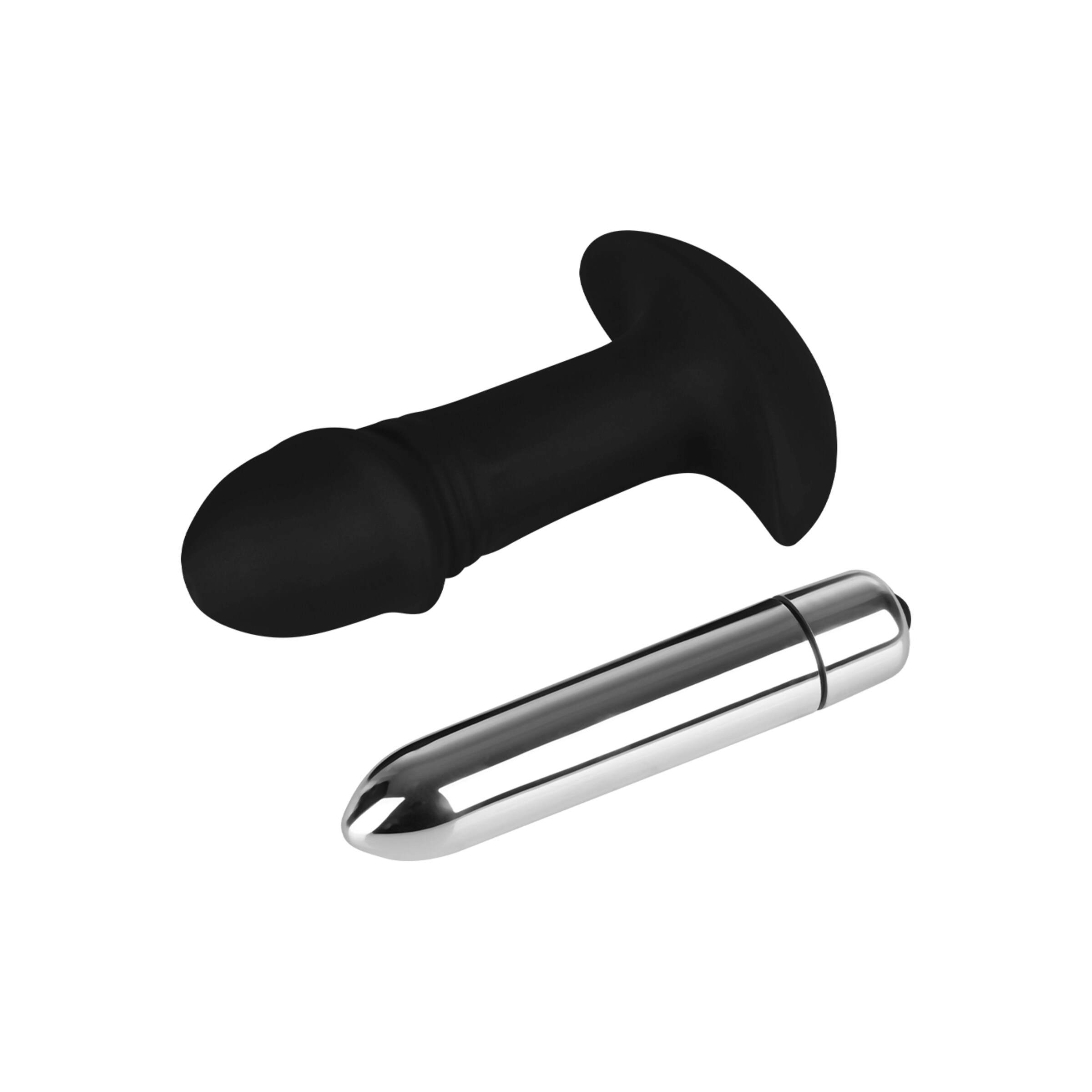 natuurlijke-anale-vibrator-9-9-cm-Zilver-Zwart-8