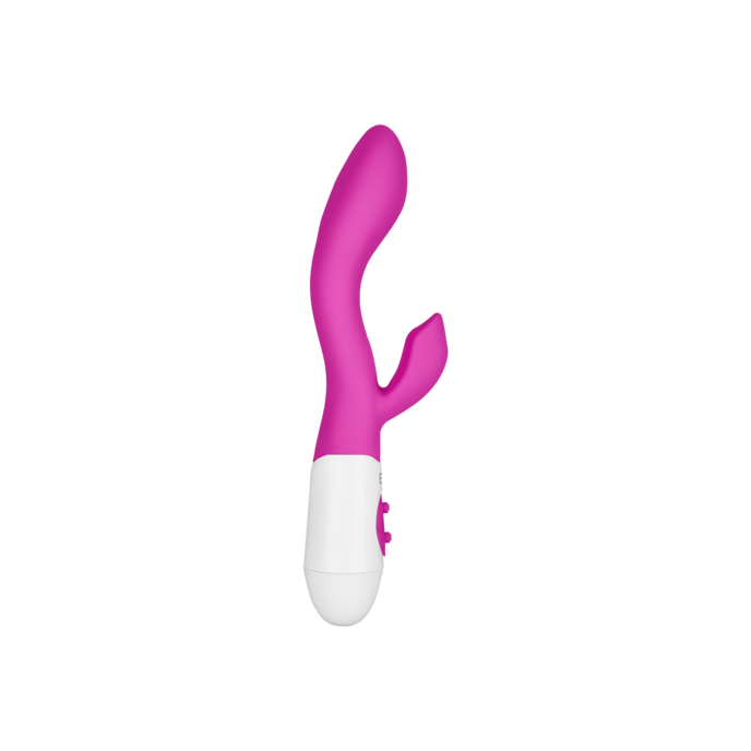 rabbit-ergonomique-en-silicone-20-cm-Blanc-Violet-3