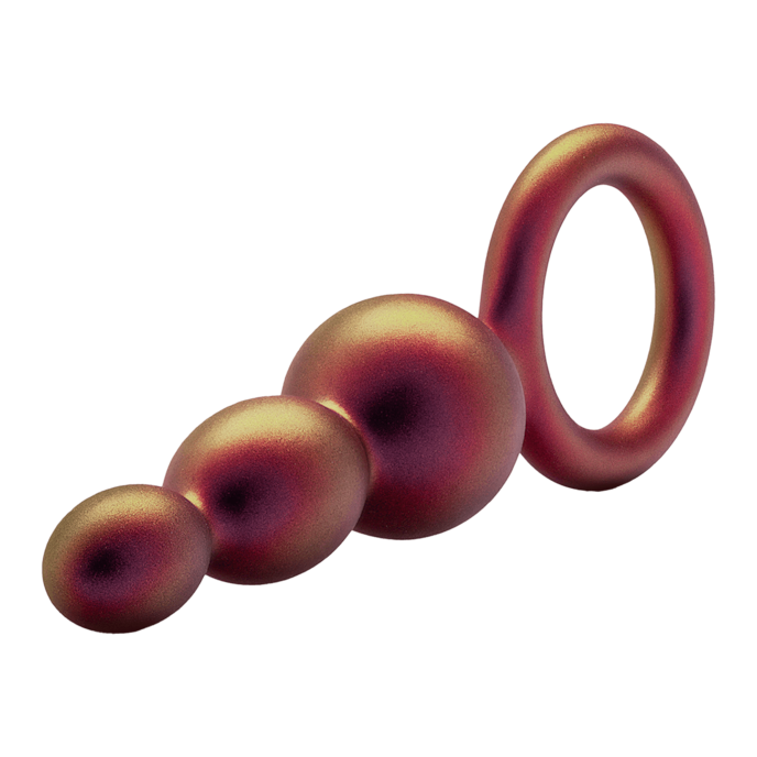 anal-adventures---matrix-beaded-loop-plug-13-9-cm-Bruin-2