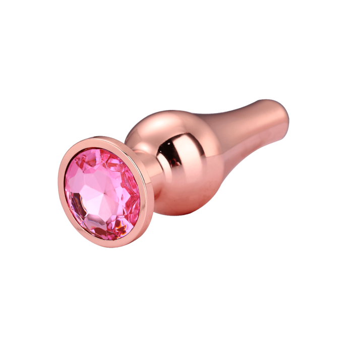 medium-pleasure-plug-11-cm-Or rose-Rose-1