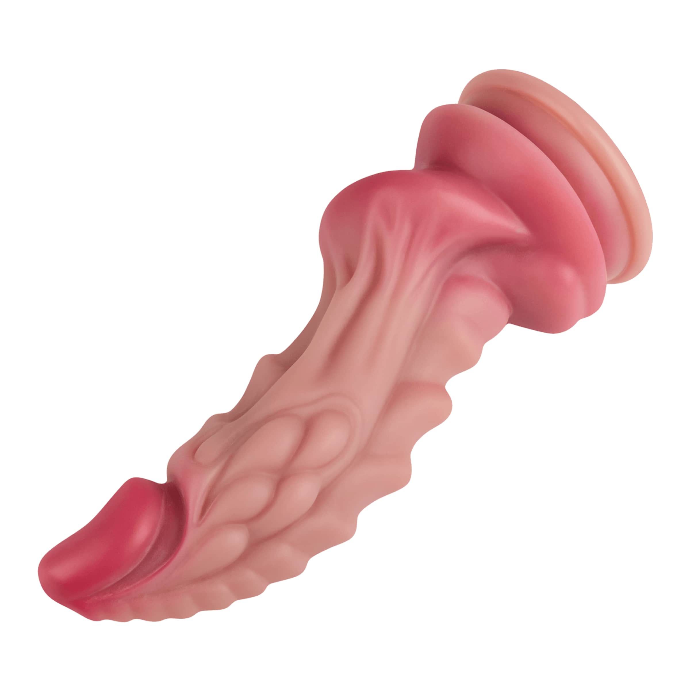 gestructureerde-fantasie-dildo-met-zuignapvoeten-20-cm-Natuurlijk licht-6