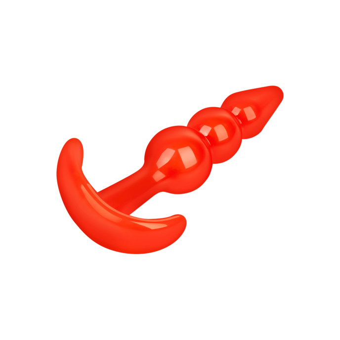 gode-anal-avec-structure-à-boule-9-cm-Rouge-7