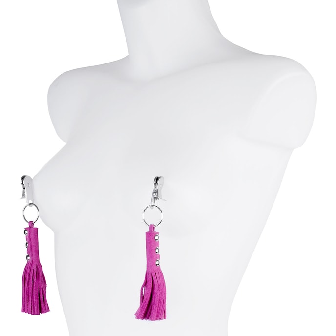 tepelklemmen-met-leren-kwastjes-Pink-Silber-2