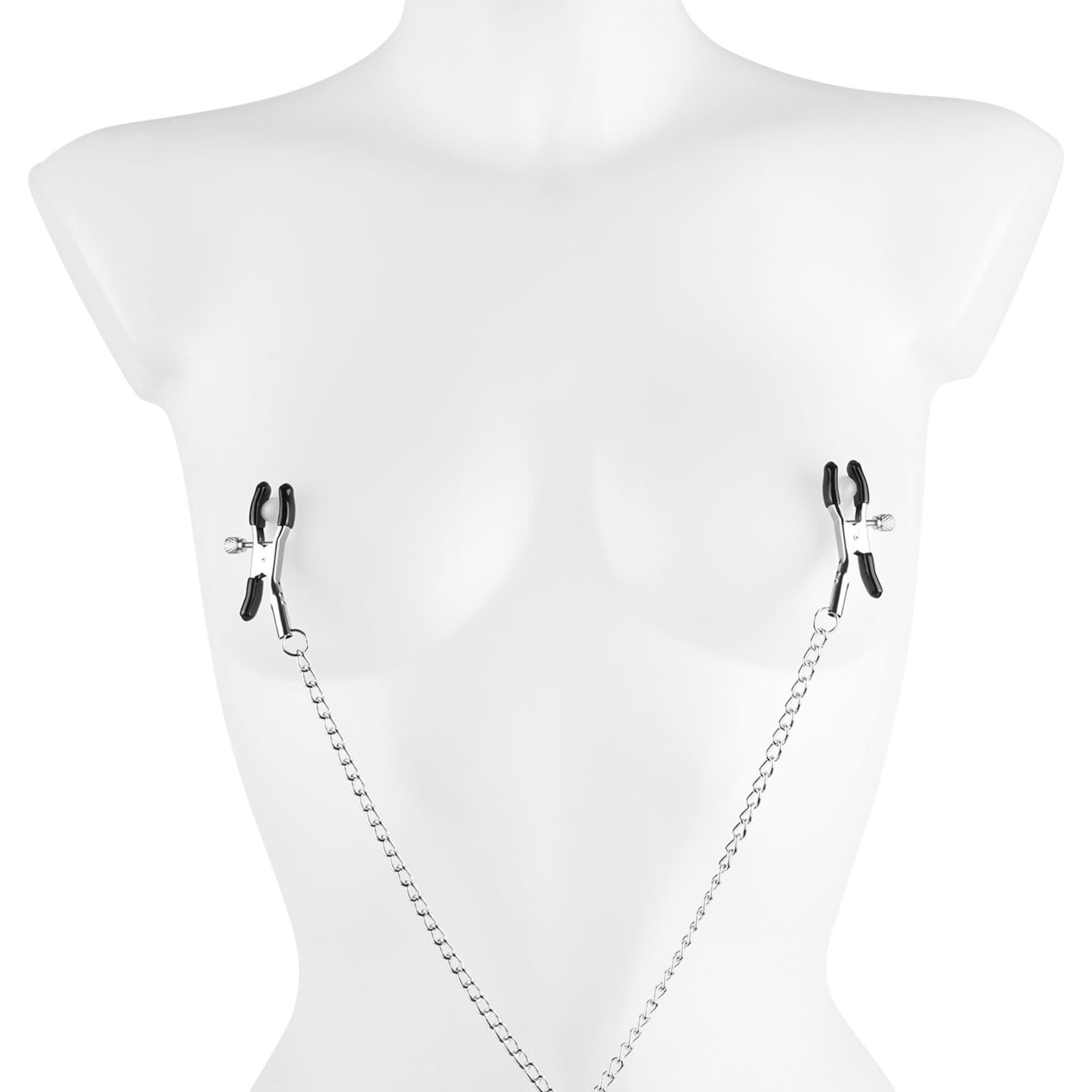 pinces-à-tétons-avec-chaîne-à-clochettes-Argent-4