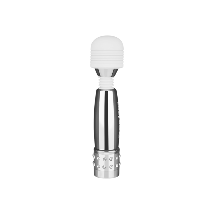 mini-wand-massager-11-5-cm-Argent-Blanc-2