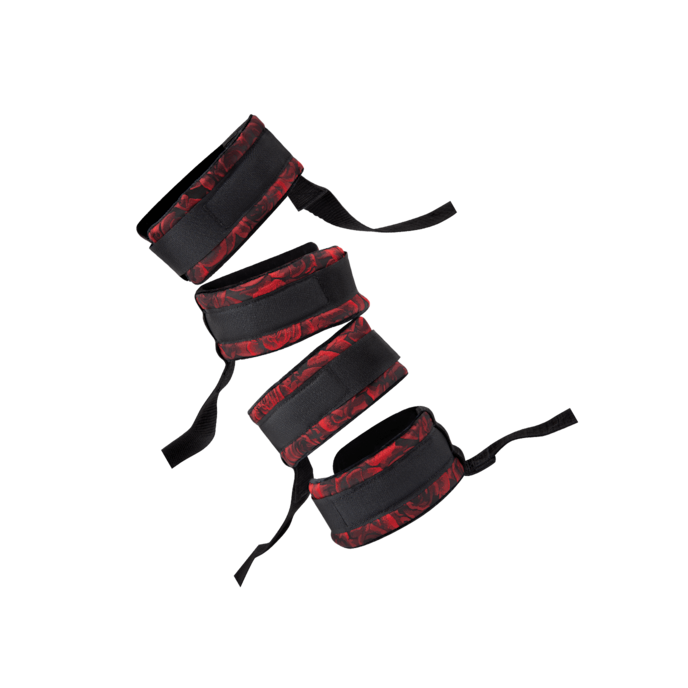 rosegasm---bed-restraint-kit-Rood-Zwart-1