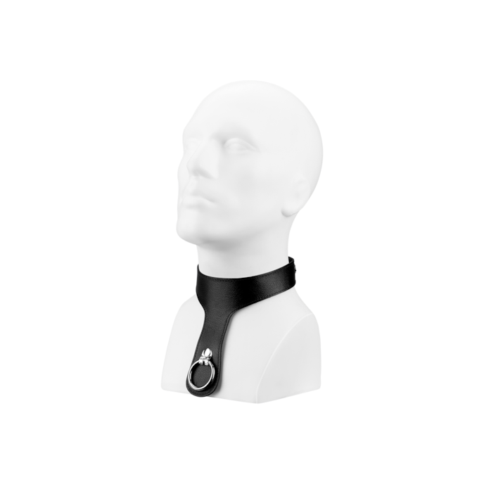 collier-desclave-en-cuir-avec-anneau-en-o-Noir-2