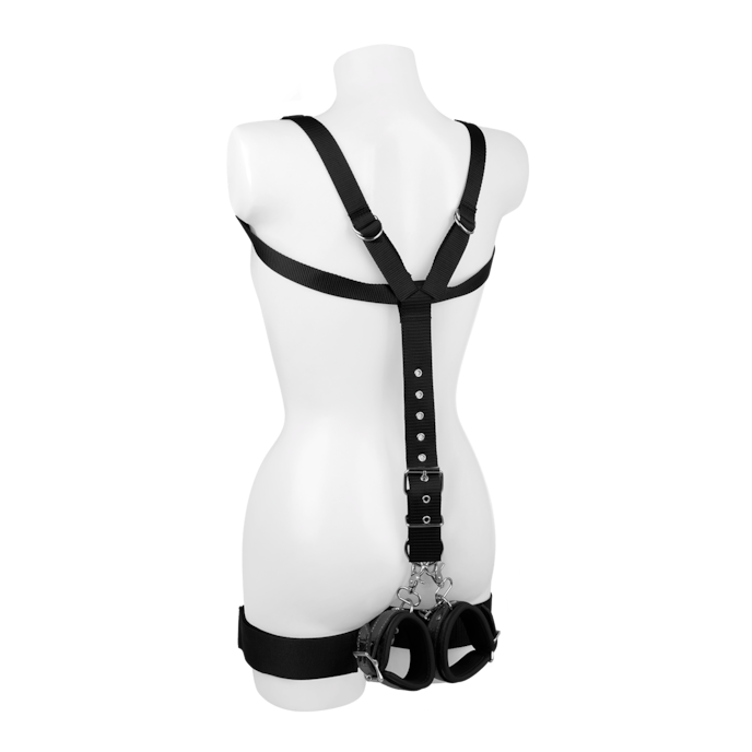 wristraint-harness-&-cuffs-Zwart-1