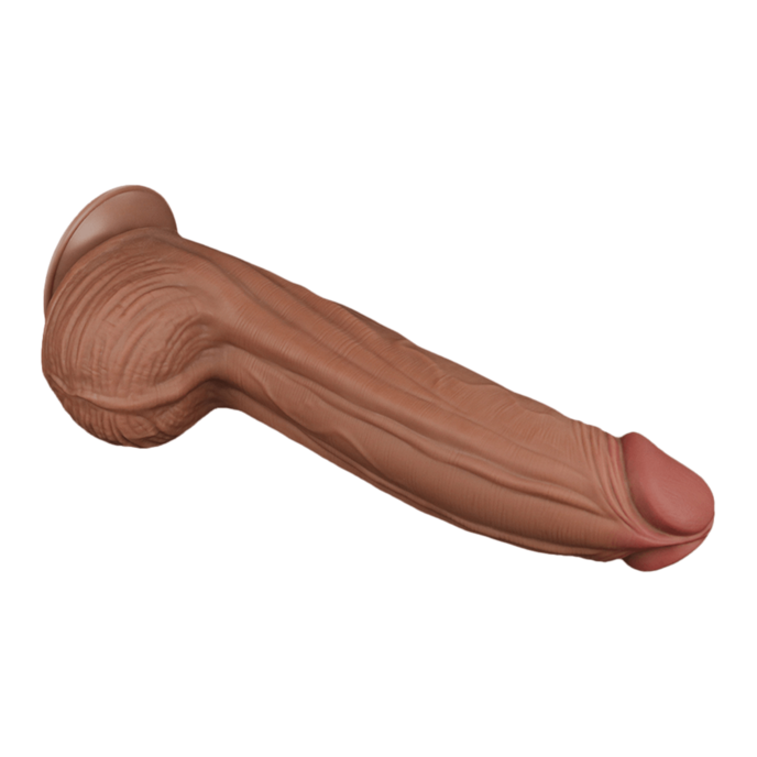 sliding-skin-dildo-31-cm-Brun naturel moyen-2