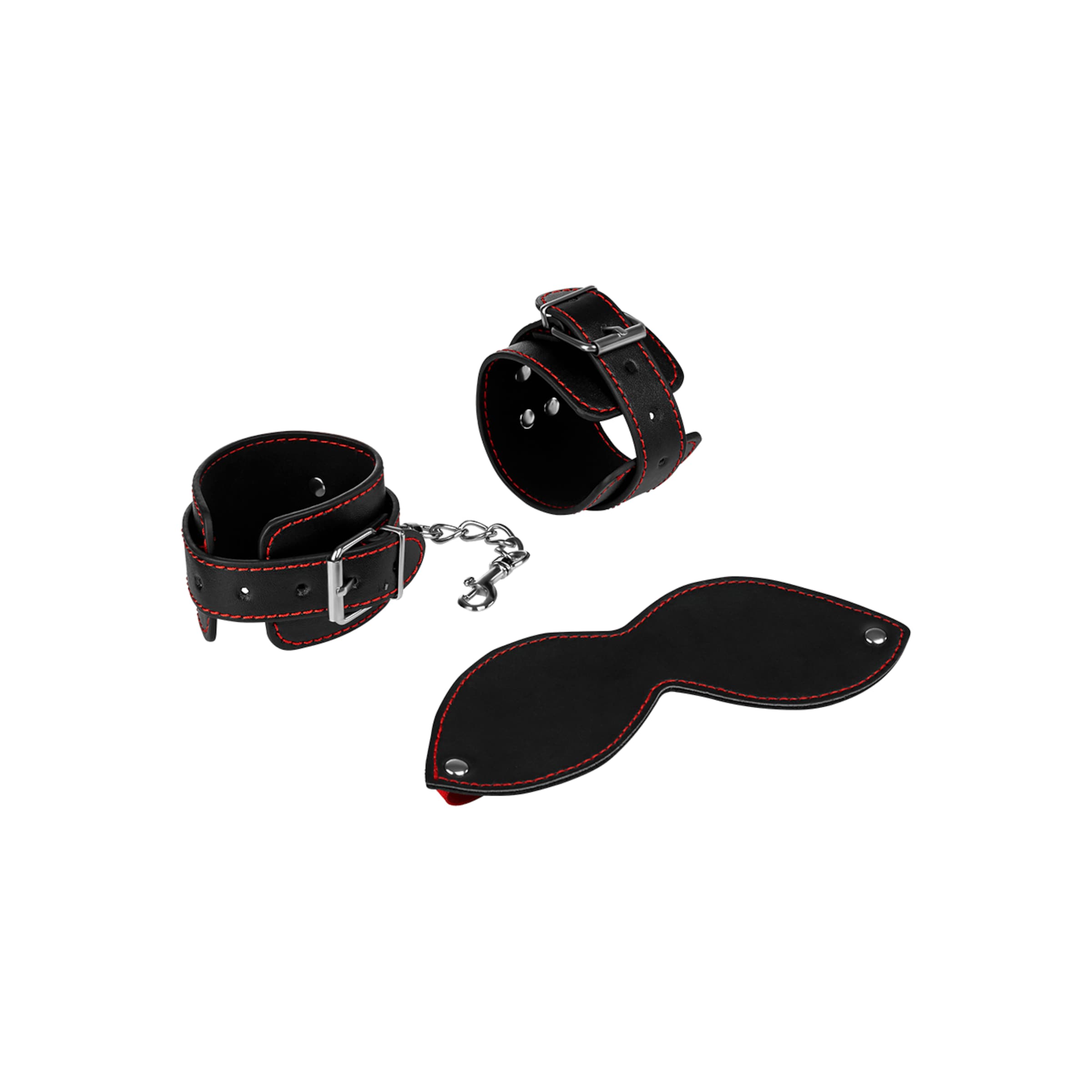 kit-de-démarrage-avec-coutures-décoratives-chics-2-pièces-Noir-Rouge-1