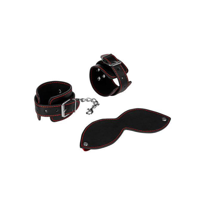 beginnersset-met-stijlvolle-siernaden-2-delen-Rood-Zwart-1