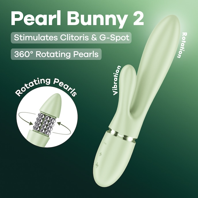 satisfyer-‘pearl-bunny-2’-21-cm-Lichtgroen-1