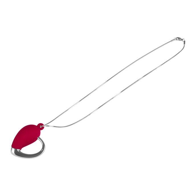 mini-vibromasseur-en-forme-de-cœur-avec-collier-4-8-cm-Argent-Rouge-8