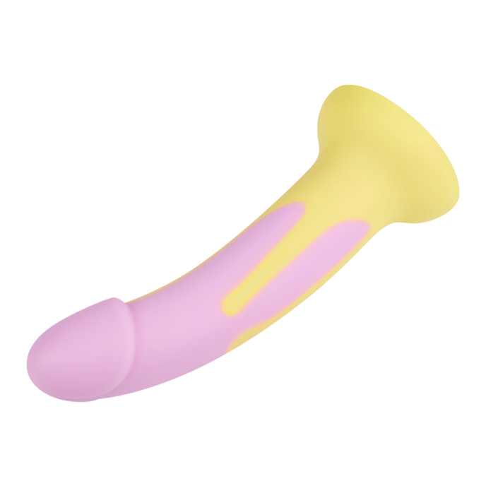 gode-point-g-avec-base-à-ventouse-18-cm-Jaune-Rose-6