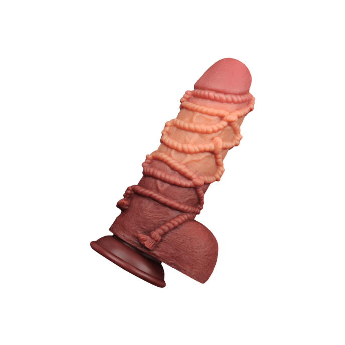 double-layered-nature-cock-24-cm-Brun naturel clair-Brun naturel foncé-1