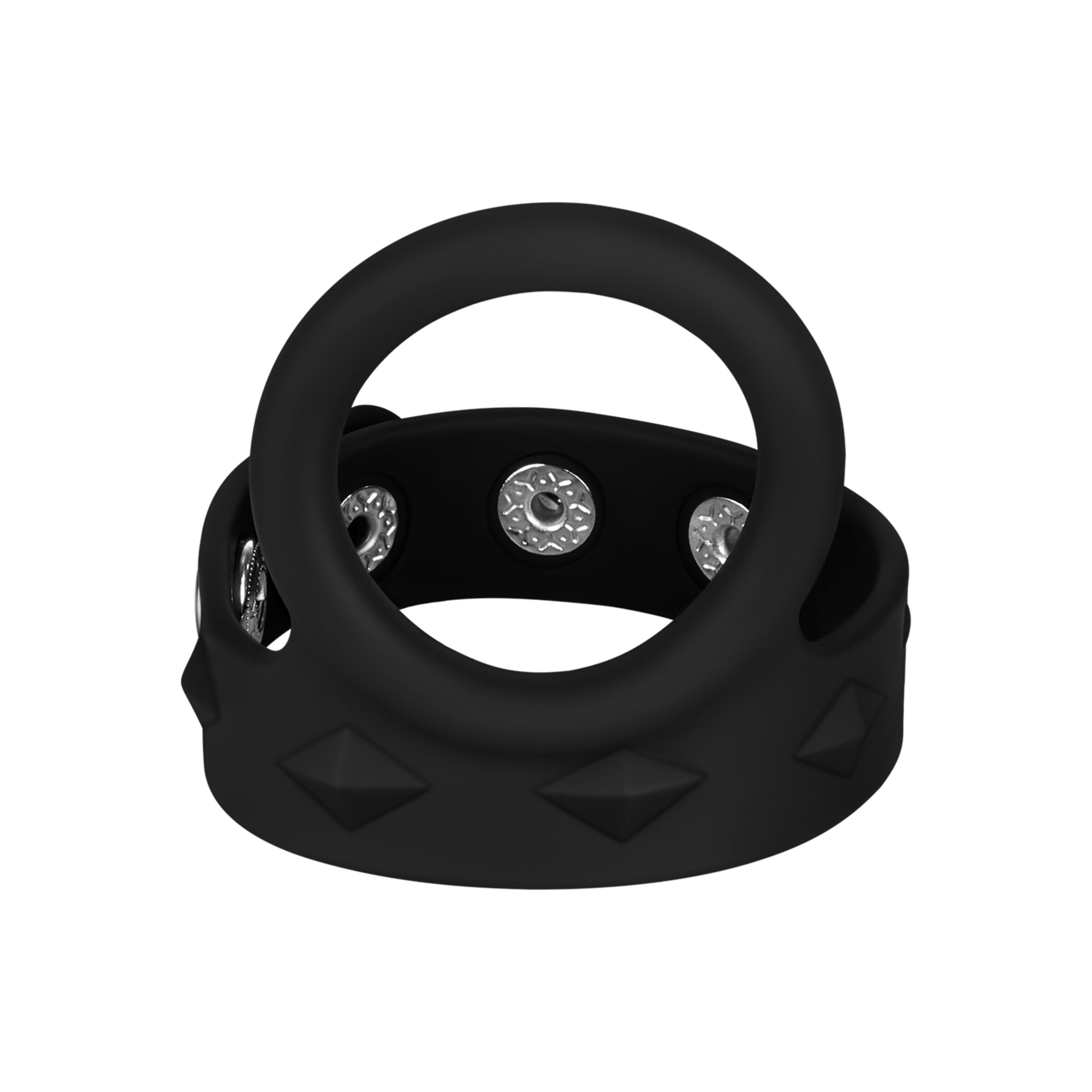 silicone-cock-&-ball-strap-4---6-cm-Zwart-5