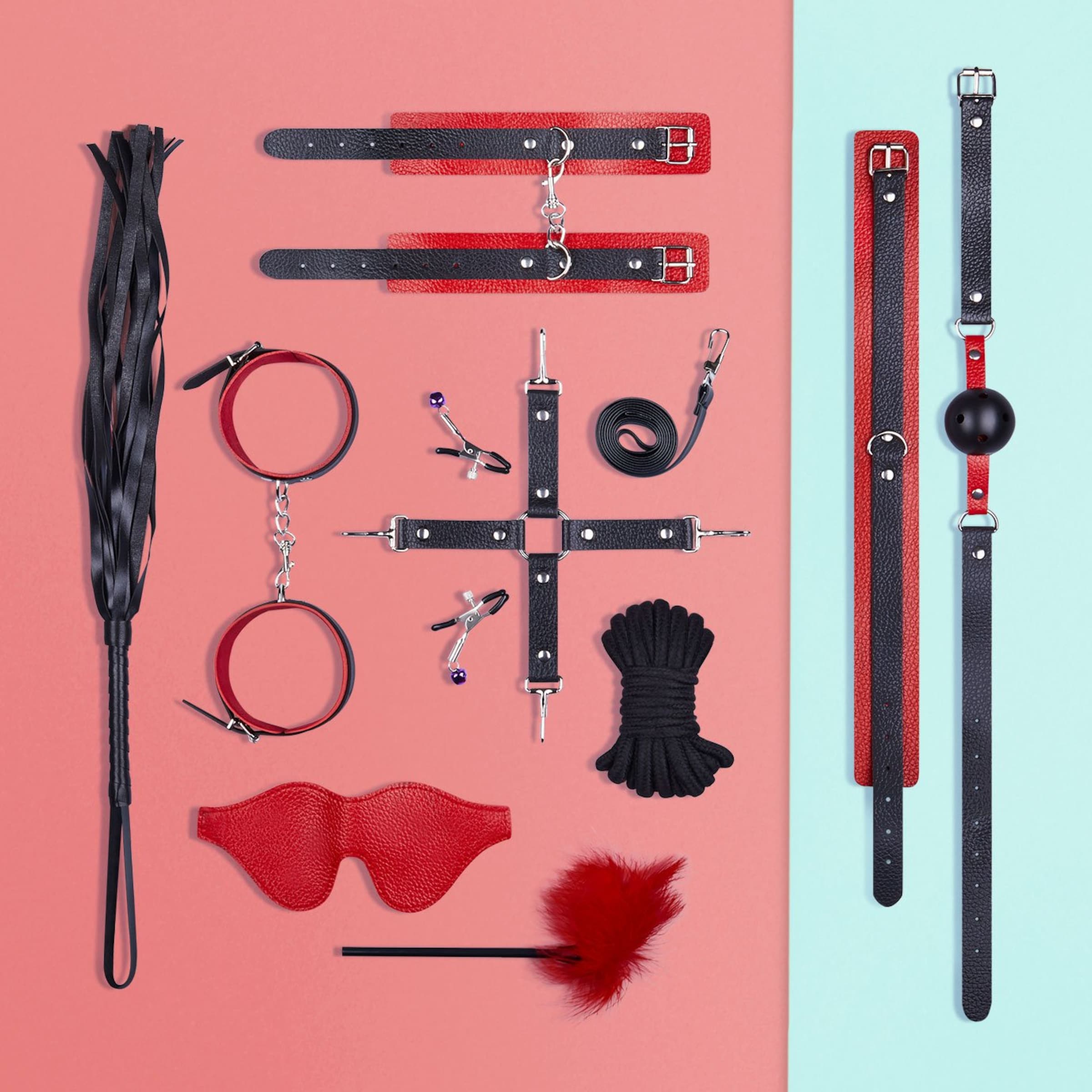 veelzijdige-bdsm-set-11-stuks-Rood-Zwart-2