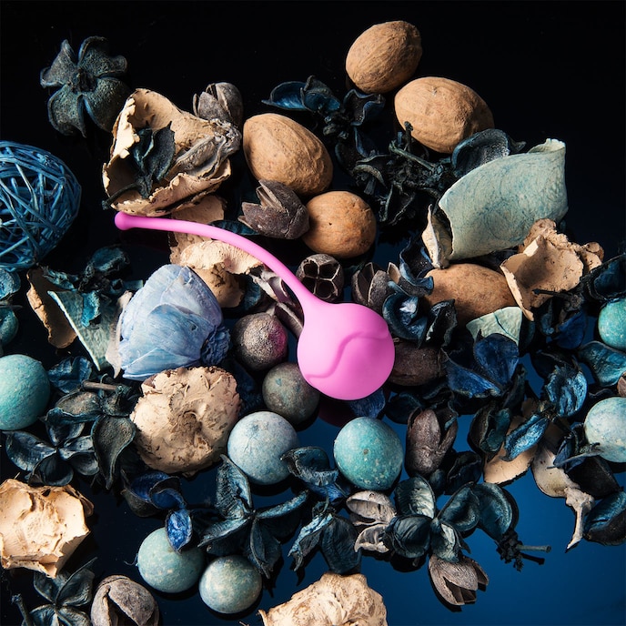 boule-de-geisha-structurée-en-silicone-3-8-cm-Rose néon-2