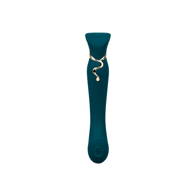 queen-pulswave-vibrator-23-cm-Bleu-Or-5