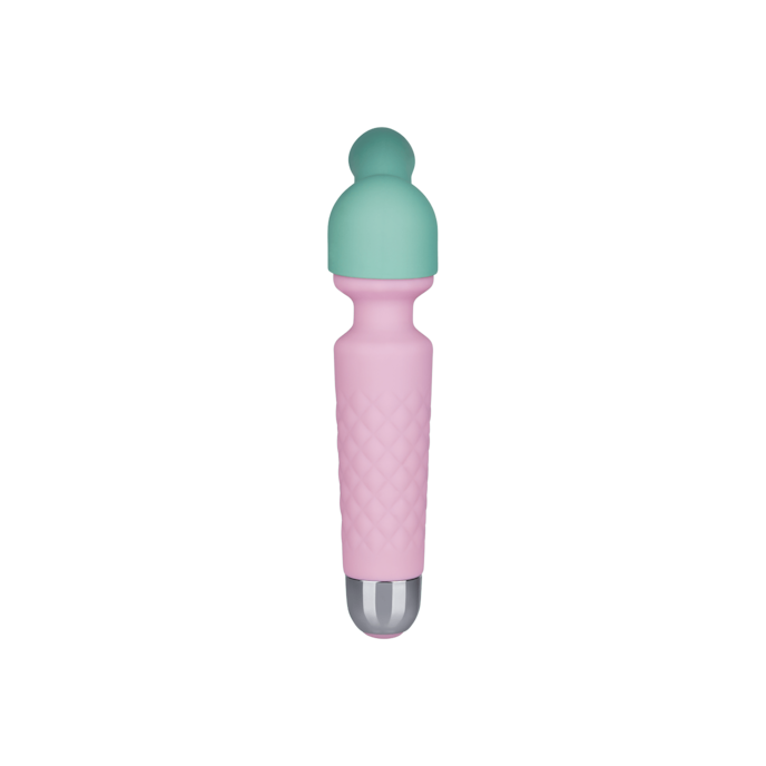 oplaadbare-siliconen-massager-19-5-cm-Mint-Roze-5